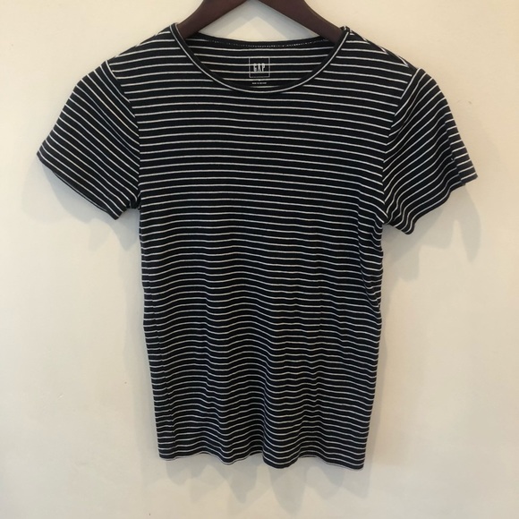 GAP Tops - Navy blue and white striped t shirt from the gap